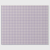 Lavendel Plaid Retro Vakantie Paarse Cadeaupapier (Vlak)