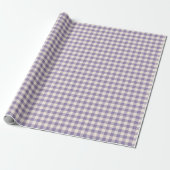  Lavendel Plaid Retro Vakantie Paarse Cadeaupapier (Uitgerold)