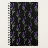 Lavendel Planner - Zwart Patroon (Voorkant)