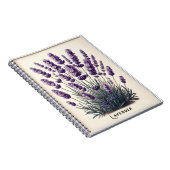 Lavendel Plant Bloem Kruiden Journal Notitieboek (Rechterzijde)