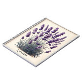 Lavendel Plant Bloem Kruiden Journal Notitieboek (Linkerzijde)