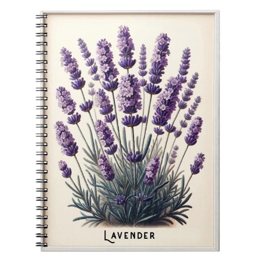 Lavendel Plant Bloemen Kruidenjournaal Notitieboek (Voorkant)
