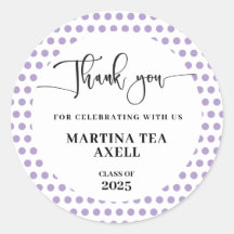 Lavendel Polka Dots Afstuderen