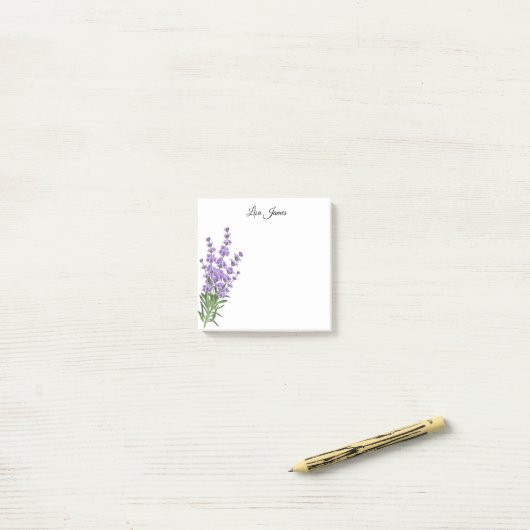 Lavendel post-it® notes (Op bureau)