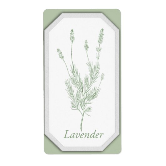 Lavendel potje Etiket (Voorkant)
