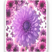Lavendel Power Vinyl Sticker – Kalmerend Paars  (Voorkant)