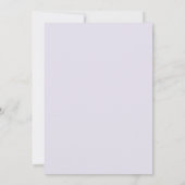 Lavendel Prachtige Roze Bruiloft Kaart (Achterkant)