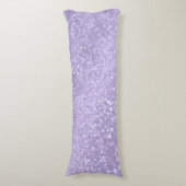 Lavendel Prinses Glitter #1 (Faux Glitter) Lichaamskussen (Voorkant Verticaal)