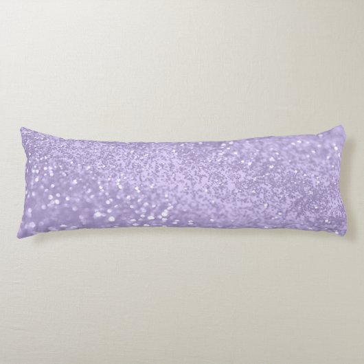 Lavendel Prinses Glitter #1 (Faux Glitter) Lichaamskussen (Voorkant)