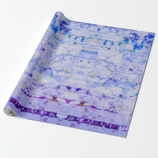 Lavendel Print Wrapping Papier (Uitgerold)