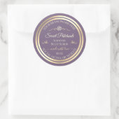 Lavendel Product Label Goud Lijst en Roos (Tas)
