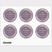 Lavendel Product Label met Goud Lijst en Logo (Vel)