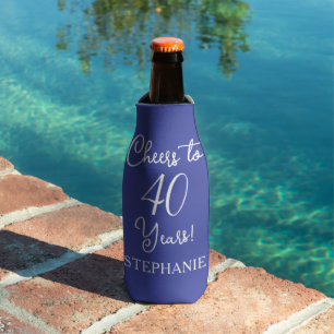 Lavendel proost op 40 jaar 40ste verjaardag flesjeskoeler