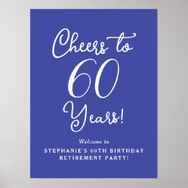 Lavendel Proost op 60 Jaar Pensioen Partij Poster