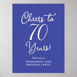 Lavendel Proost op 70 jaar Verjaardag Welkom Poster