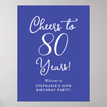 Lavendel Proost op 80 jaar Verjaardag Welkom