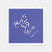 Lavendel Proost op 85 jaar 85ste verjaardag Servet (Voorkant)