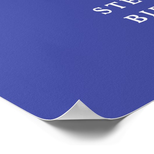 Lavendel Proost op 90 Jaar Verjaardag Welkomstbord Poster (Hoek)