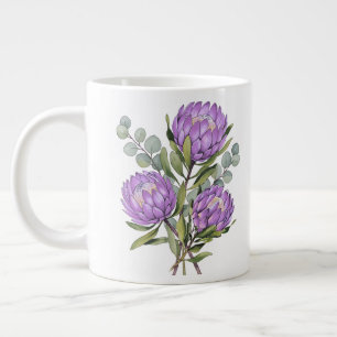Lavendel Protea Botanisch Aquarel Grote Koffiekop
