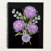 Lavendel Protea Botanisch Aquarel Planner (Voorkant)