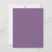 Lavendel, pruim, paarse boog save-the-date | kaart (Achterkant)