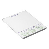 Lavendel Purple Flowers waterverf Kruiden Notitieblok (Schuin)