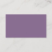 Lavendel QR-code Monogram Sociaal Media Visitekaartje (Achterkant)