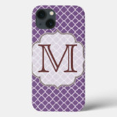 Lavendel Quarterfoil Latti Monogram IPAD Case (Achterkant)