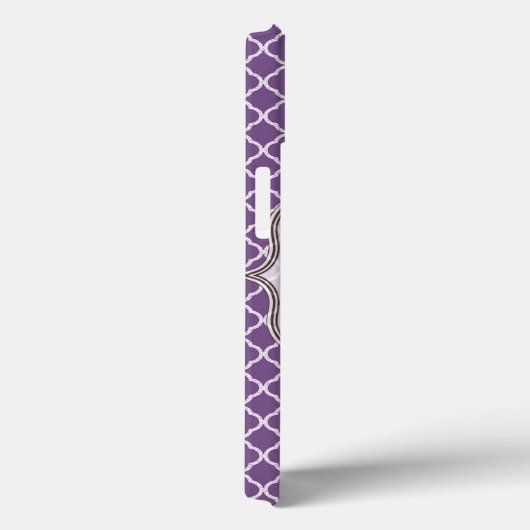 Lavendel Quarterfoil Latti Monogram IPAD Case (Achterkant / Rechts)