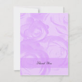 Lavendel Quinceanera Bedankt Uitnodiging (Voorkant)