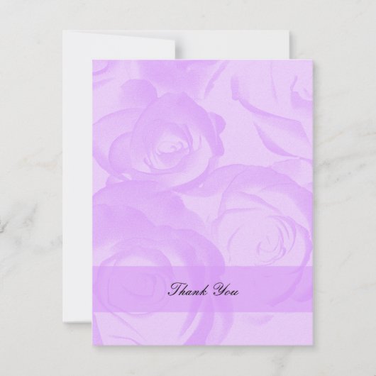 Lavendel Quinceanera Bedankt Uitnodiging (Voorkant)