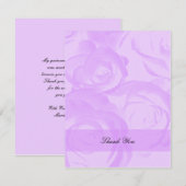 Lavendel Quinceanera Bedankt Uitnodiging (Voorkant / Achterkant)