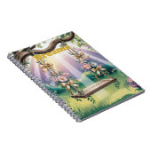 Lavendel Rays Tree Swing Dreams Notitieboek (Rechterzijde)