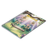 Lavendel Rays Tree Swing Dreams Notitieboek (Linkerzijde)