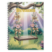 Lavendel Rays Tree Swing Dreams Notitieboek (Voorkant)
