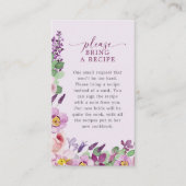 Lavendel Recept Bruids Kaart (Voorkant)