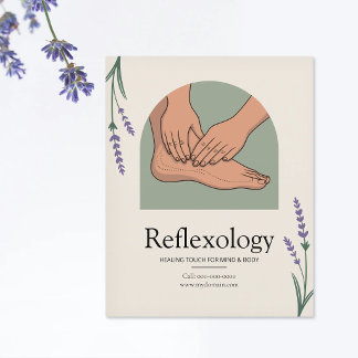 Lavendel - Reflexologie Flyer