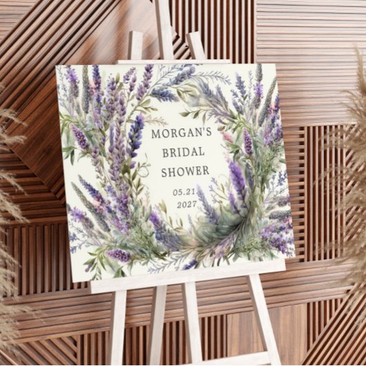 Lavendel Regal Bloemen Vrijgezellenfeest Welkomstb Poster