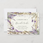 Lavendel Regal Floral Vrijgezellenfeest Behuizing  RSVP Kaartje (Voorkant)