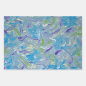 Lavendel Regen Abstract Wrapping Papier Inpakpapier Vel (Voorkant 3)