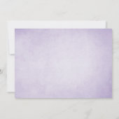 Lavendel repetitie diner uitnodiging rustieke Paar (Achterkant)