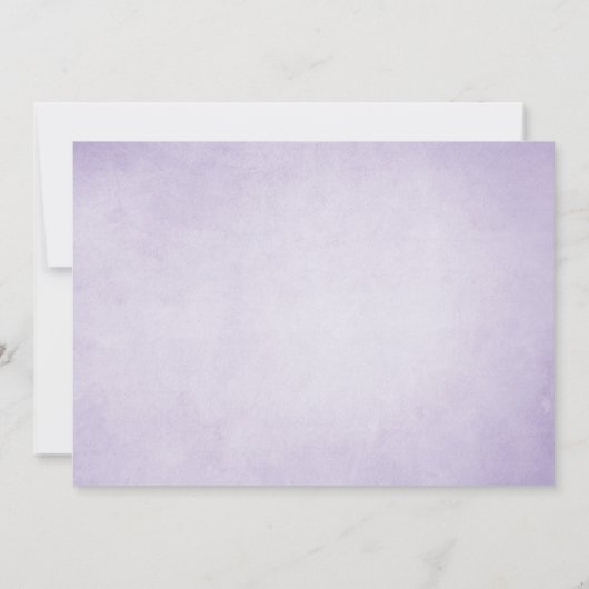 Lavendel repetitie diner uitnodiging rustieke Paar (Achterkant)