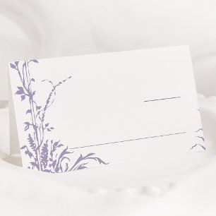 Lavendel Romantische Botanische Tuin Bruiloft Plaatskaartje