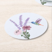 Lavendel ronde Onderzetter set (Gebogen)