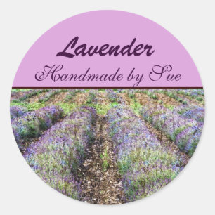 lavendel ronde sticker