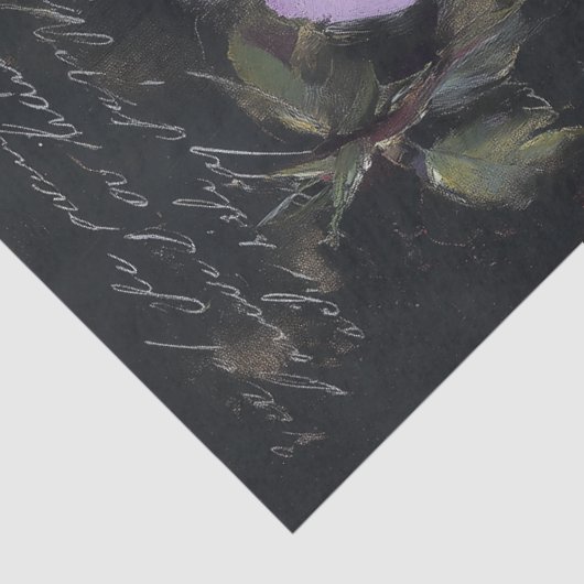 Lavendel Roos Bloem Decoupage Tissuepapier (Detail)