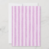 Lavendel Roos Bloemen Huwelijksuitnodiging Kaart (Achterkant)