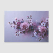Lavendel Roos Bloesem Boeket Decoupage Tissuepapier (Voorkant)