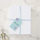 Lavendel Roos Bruiloft Favor Tag Naam Cadeaulabel (Met Touw)
