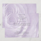 lavendel roos eenvoudige elegante bruiloft details (Voorkant / Achterkant)